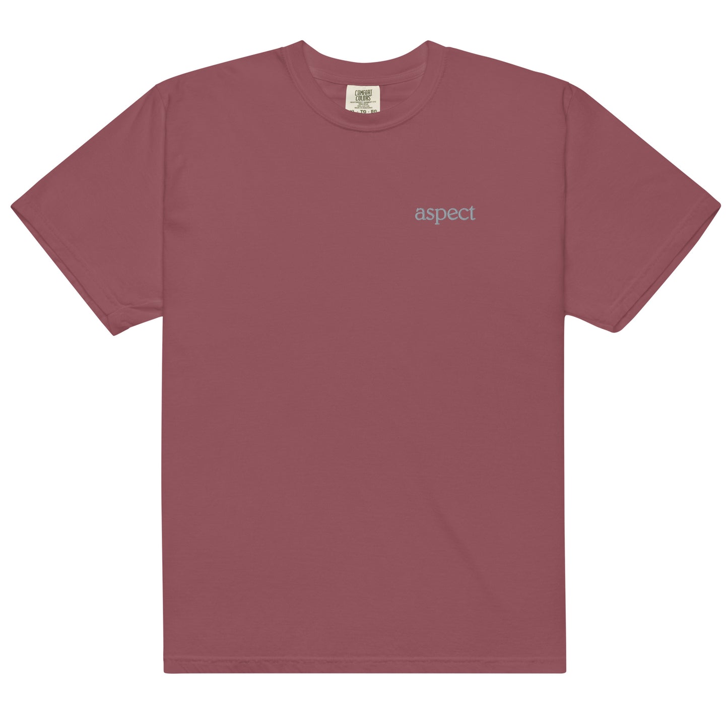Embroidered garment-dyed heavyweight t-shirt