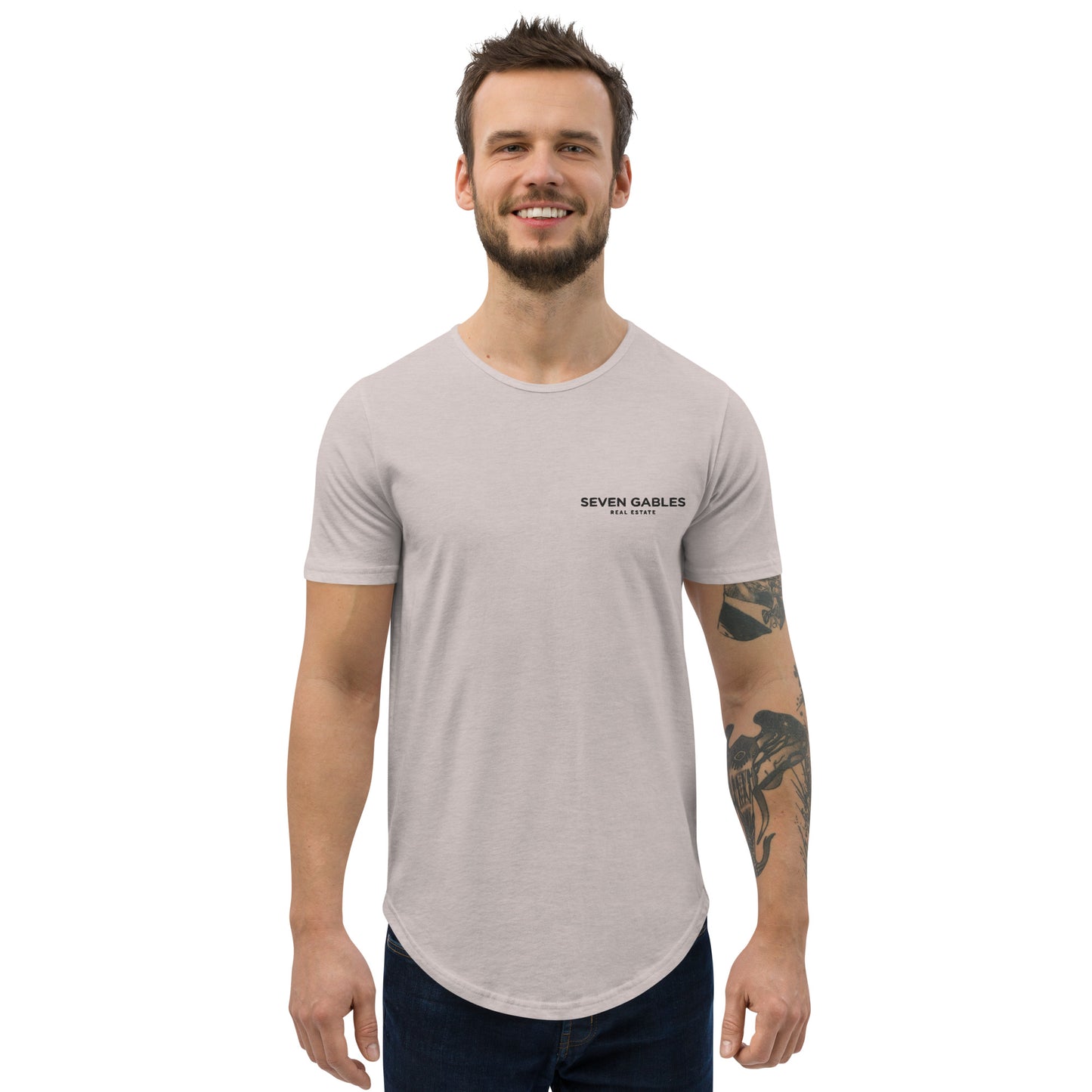 Seven Gables Men's Curved Hem T-Shirt