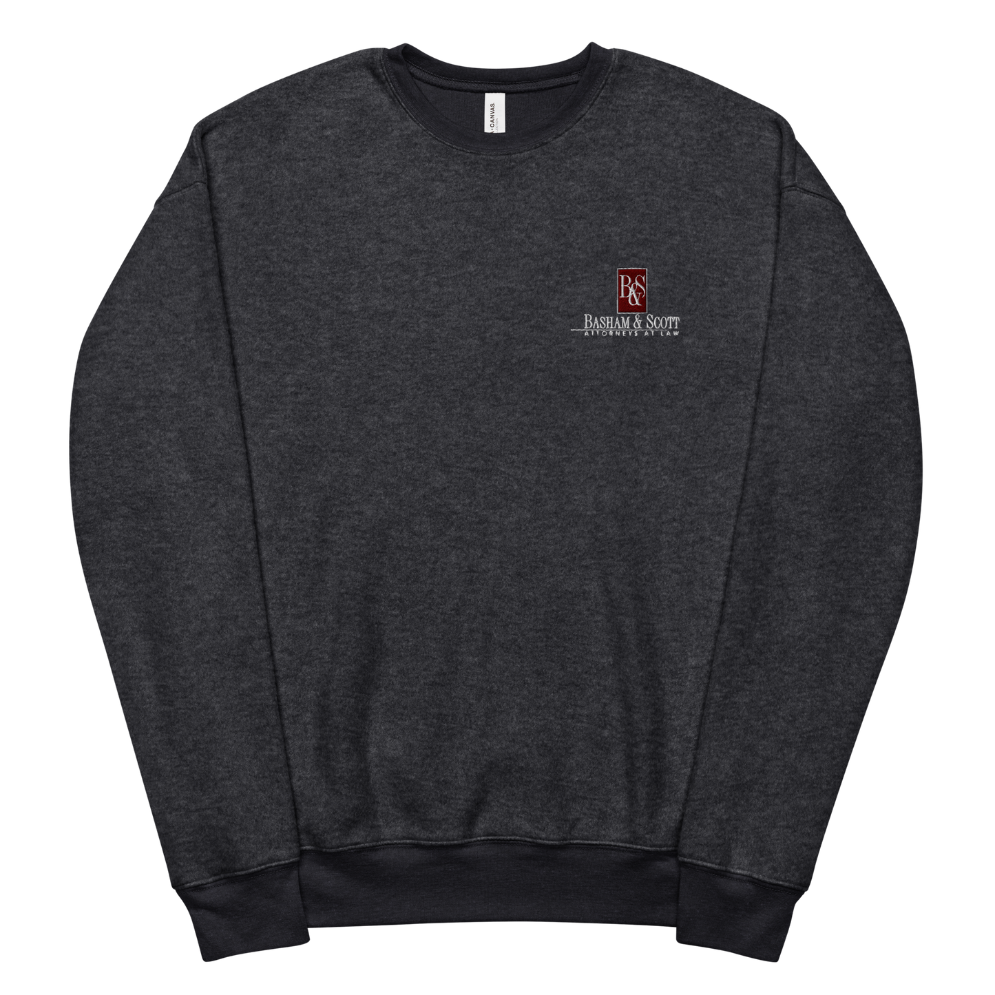 Unisex sueded fleece sweatshirt