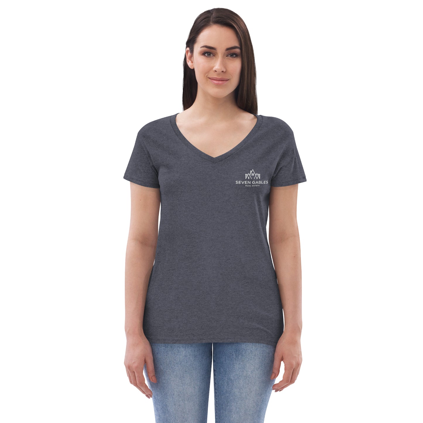 Seven Gables Women’s recycled v-neck t-shirt