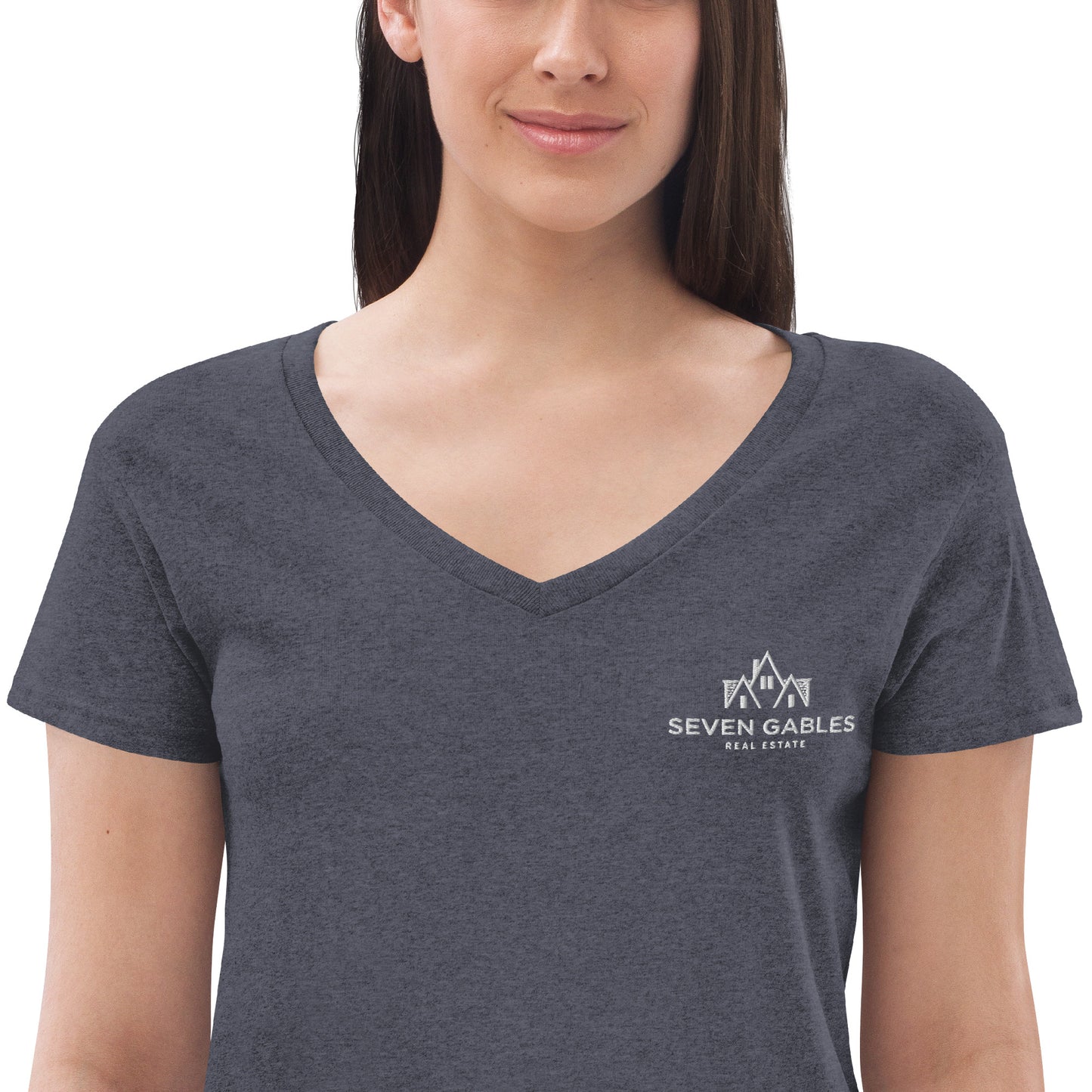 Seven Gables Women’s recycled v-neck t-shirt
