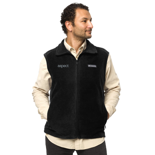 Men’s Embroidered Columbia fleece vest