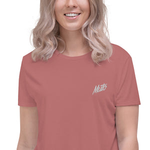 Muto Embroidered Crop Tee