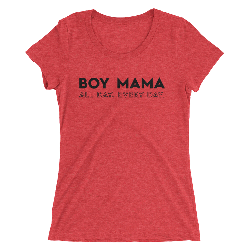 BOY MAMA Ladies' short sleeve t-shirt