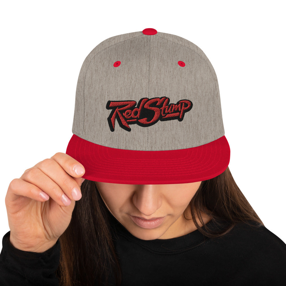 Red Stump Classic Snapback Hat