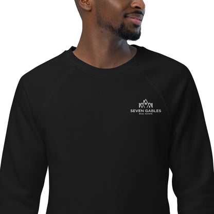 Seven Gables Unisex organic raglan sweatshirt