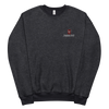 Unisex sueded fleece sweatshirt