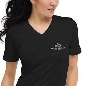 Unisex Short Sleeve V-Neck T-Shirt