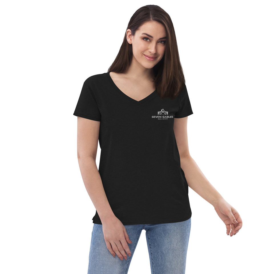 Seven Gables Women’s recycled v-neck t-shirt