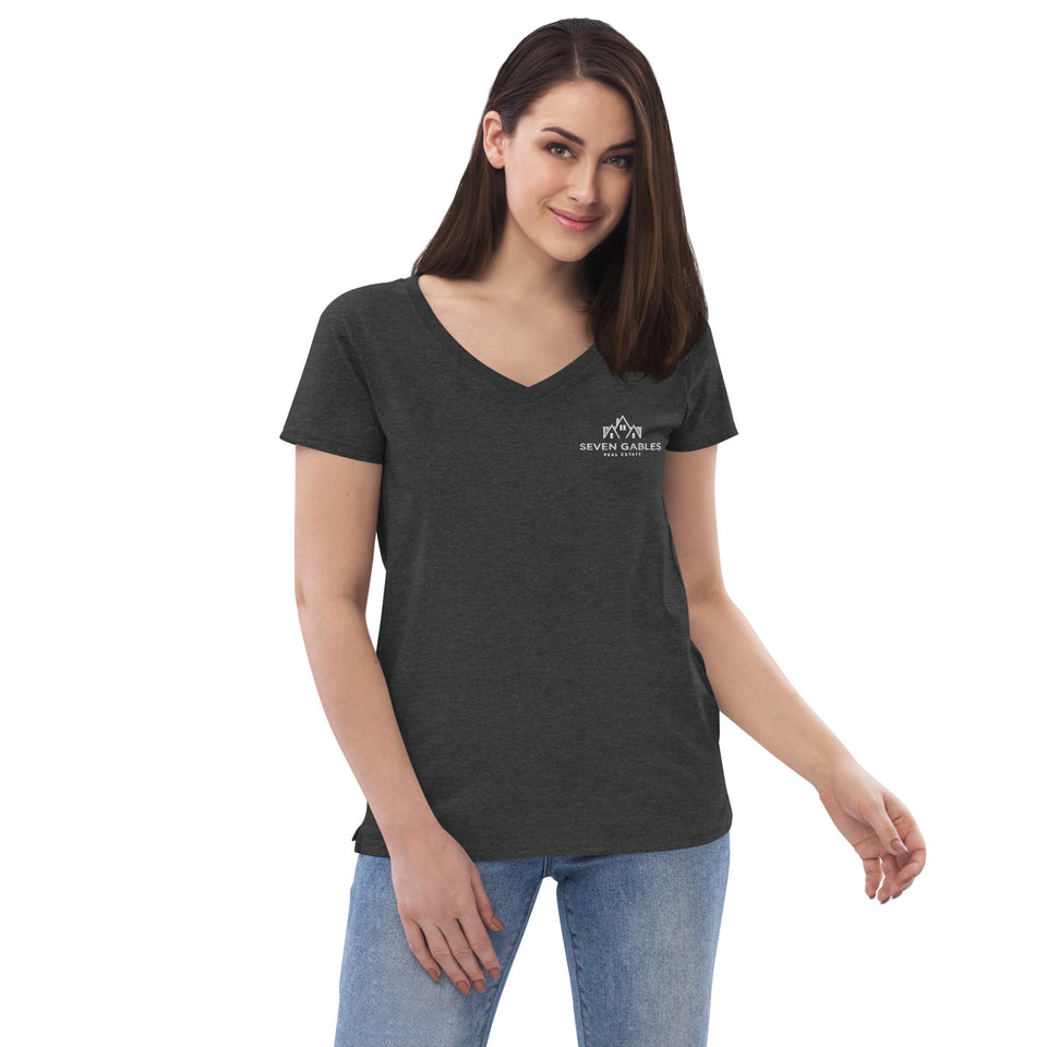Seven Gables Women’s recycled v-neck t-shirt