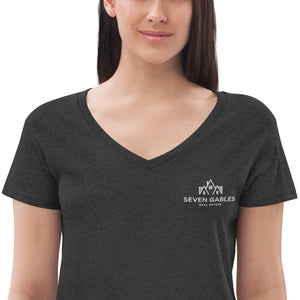 Seven Gables Women’s recycled v-neck t-shirt