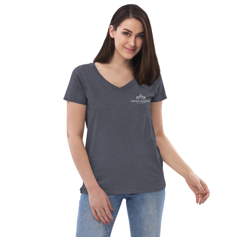 Seven Gables Women’s recycled v-neck t-shirt