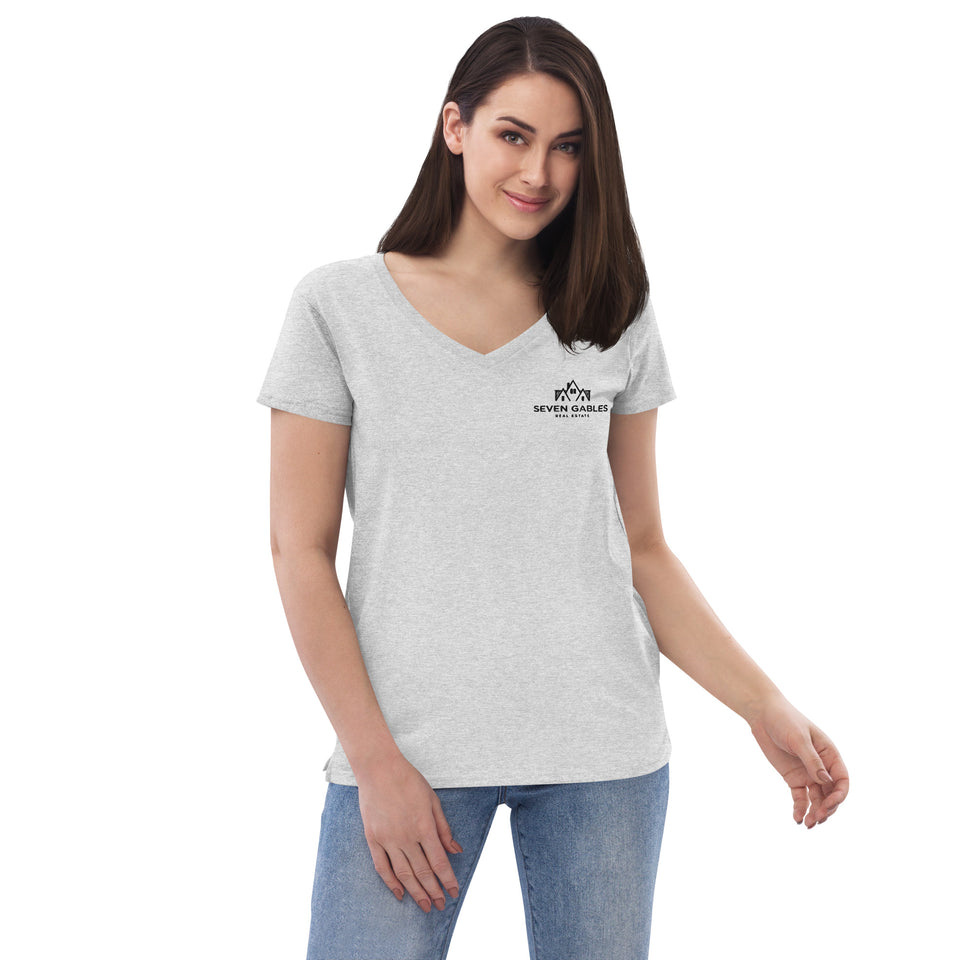 Seven Gables Women’s recycled v-neck t-shirt