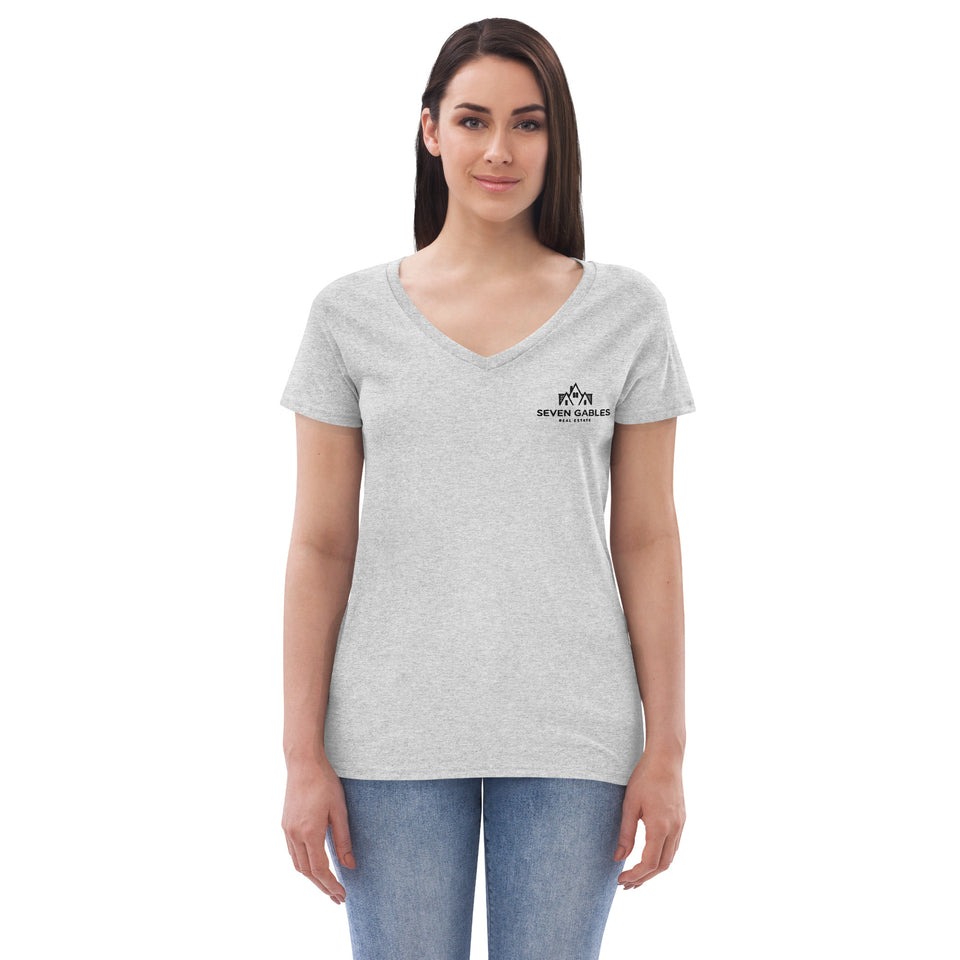 Seven Gables Women’s recycled v-neck t-shirt